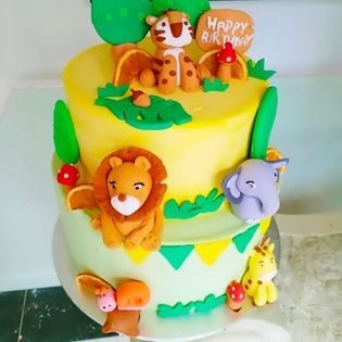 Safari Tiered Cake