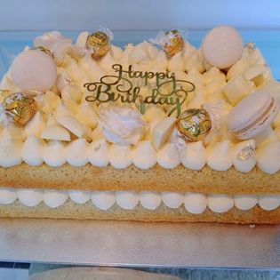 custom 2 layer slab cake 